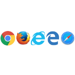 various browser logos